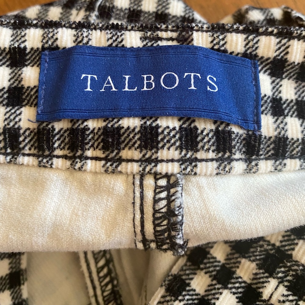 Black and white check corduroy jeans!